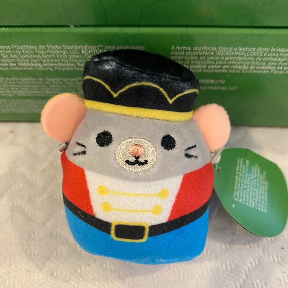 Micromallows “Murray” Mouse Gray and Black Small Plush Toy